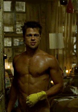 brad pitt shirtless|Male actors who slept for roles